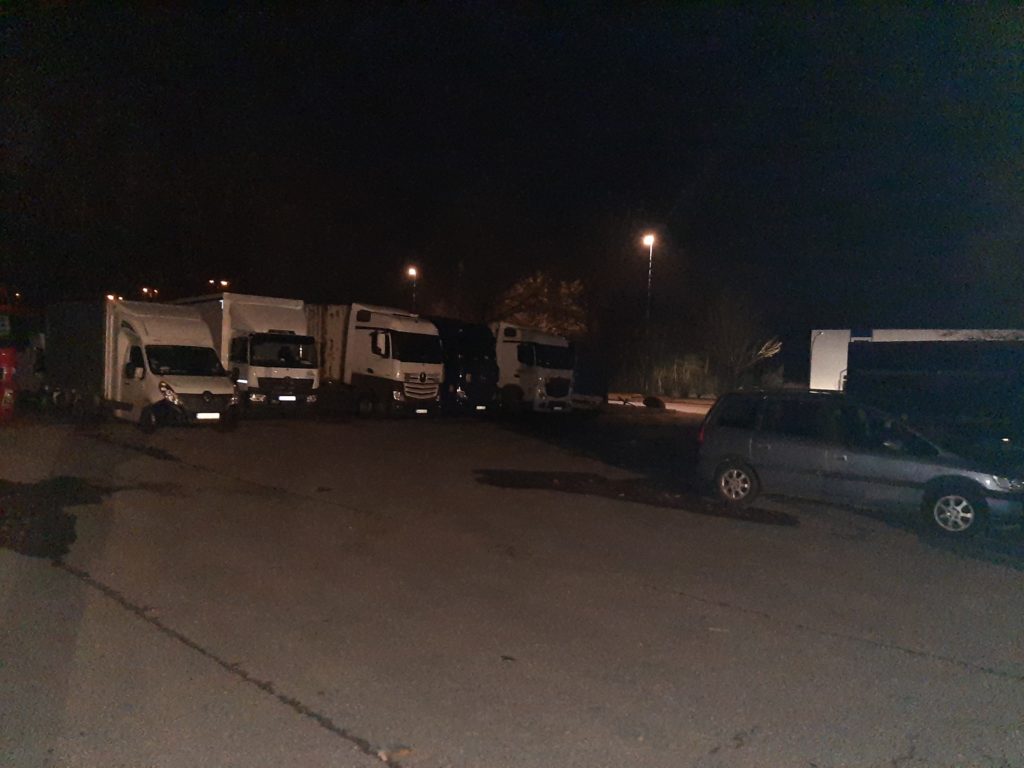 So sah es dann vor der Tür aus. Kontrollen? Fehlanzeige. Grüße gehen raus ans BALM Bremen