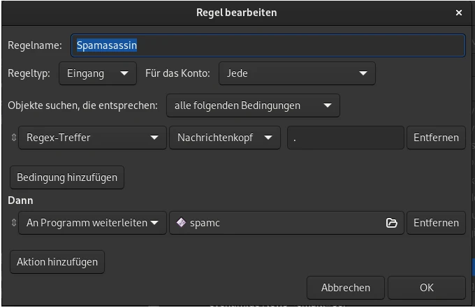 RegEx Filter in Evolution