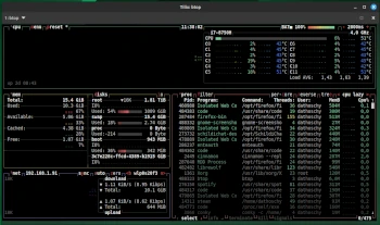 btop - eine etwas Aufschlussreichere Prozessliste