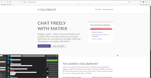 Webseite Joinmatrix.org