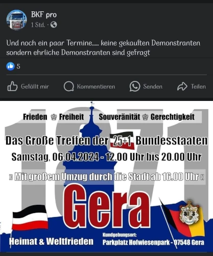 Mitstreiter für eine Demo gesucht