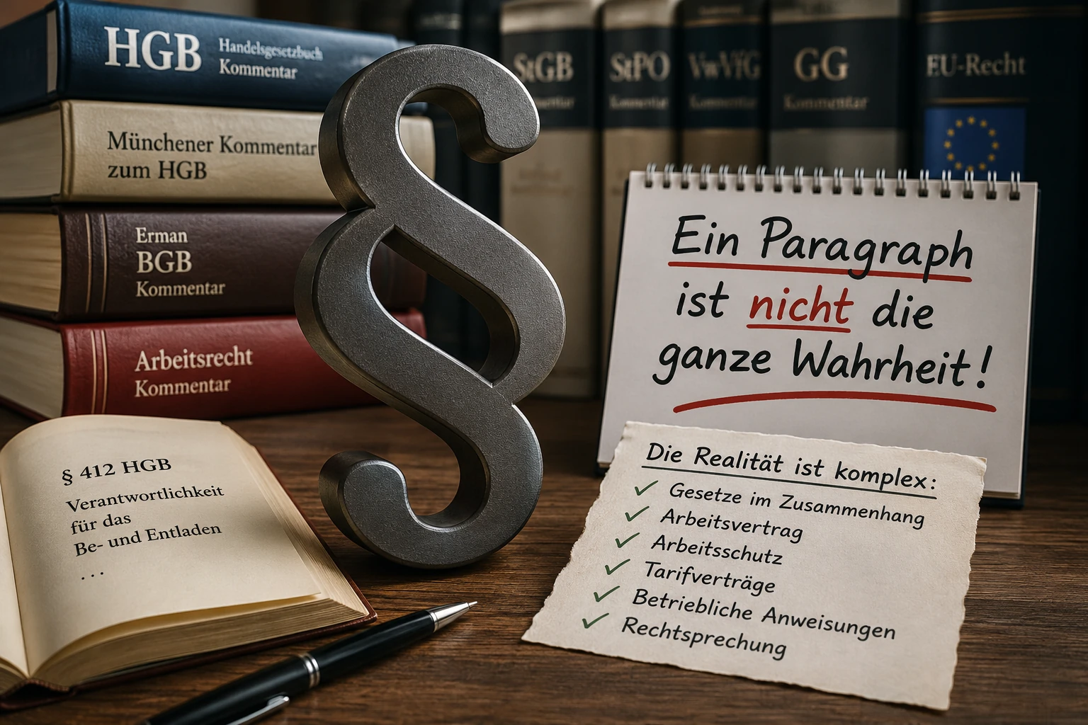 Featured image of post § 412 HGB – Warum ein einzelner Paragraph nicht die ganze Rechtslage erklärt