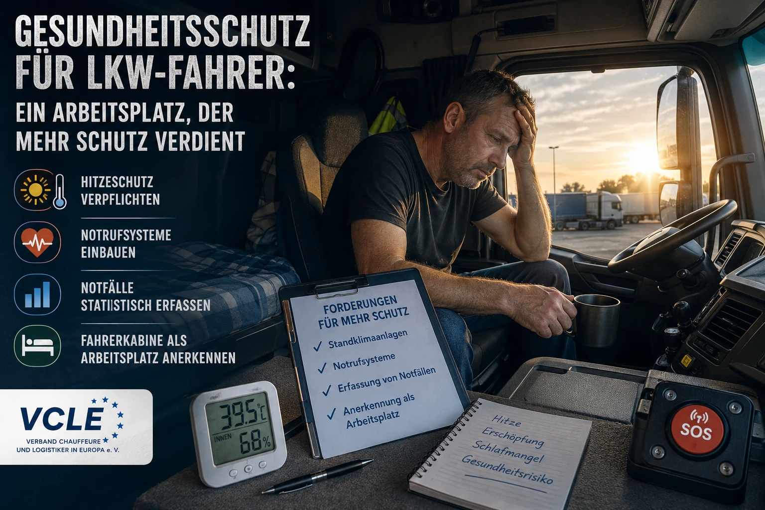 Featured image of post Gesundheitsschutz für LKW-Fahrer: Warum die VCLE-Forderungen mehr als nur Einzelmaßnahmen sind