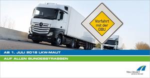 Werbung zur Mauteinführung
