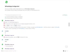 Gespräch mit dem Bot Gespräch mit dem Bot