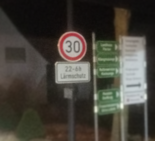 30er Zone wegen Lärmschutz